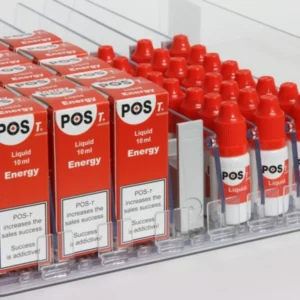Présentoir de liquides, transparent