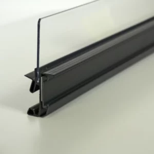 Rail avant A059 avec vitre pour Bob POS-T pour étagères Hauser