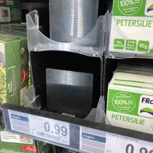 Skadi Track POS-T présentoir double étage pour herbes aromatiques surgelées