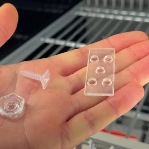 Éléments de fixation en plastique pour étagères filaires – rails en T A049 et A051