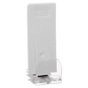 Poussoir gris clair, largeur 44 mm, hauteur 110 mm, avec fronton avant 35 mm