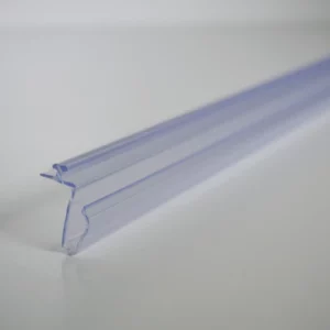 Rail en T A017, largeur 19 mm, encastrable, transparent
